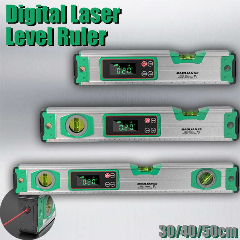 Industrial Laser Alignment - Digital Laser Level Ruler Precision Magnetic