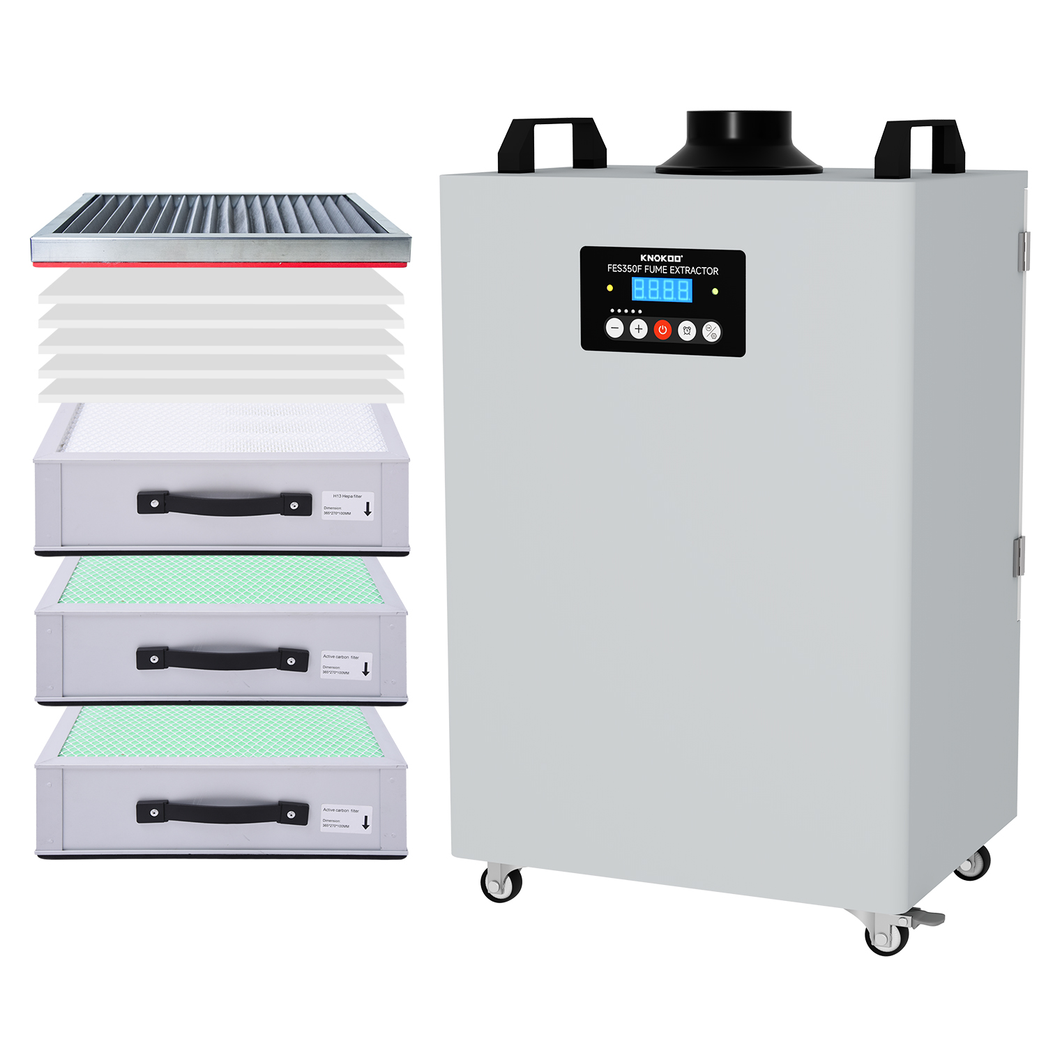 Industrial Laser Cleaning Equipment - KNOKOO FES350F Industrial Portable 350W Laser