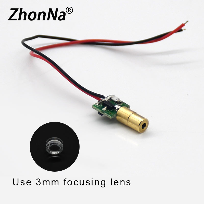 650nm 5mW Red Laser Module Sin - Industrial Grade Laser avaliação e preço