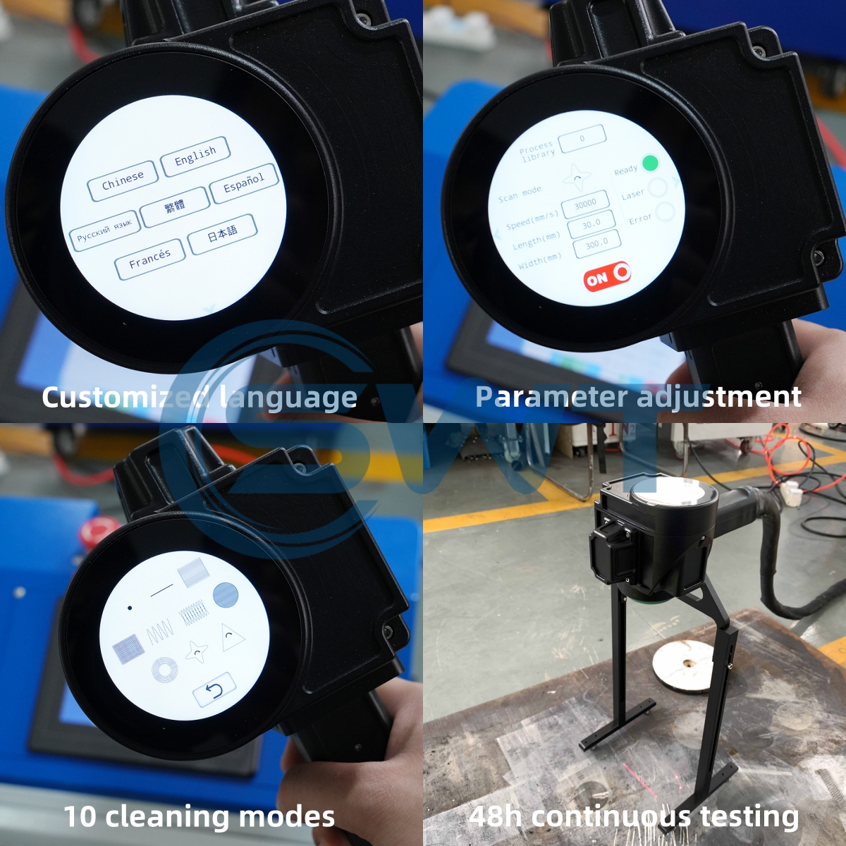 SWT 200W 300W Portable Pulsed  - Industrial Laser Cleaning Equipment avaliação e preço