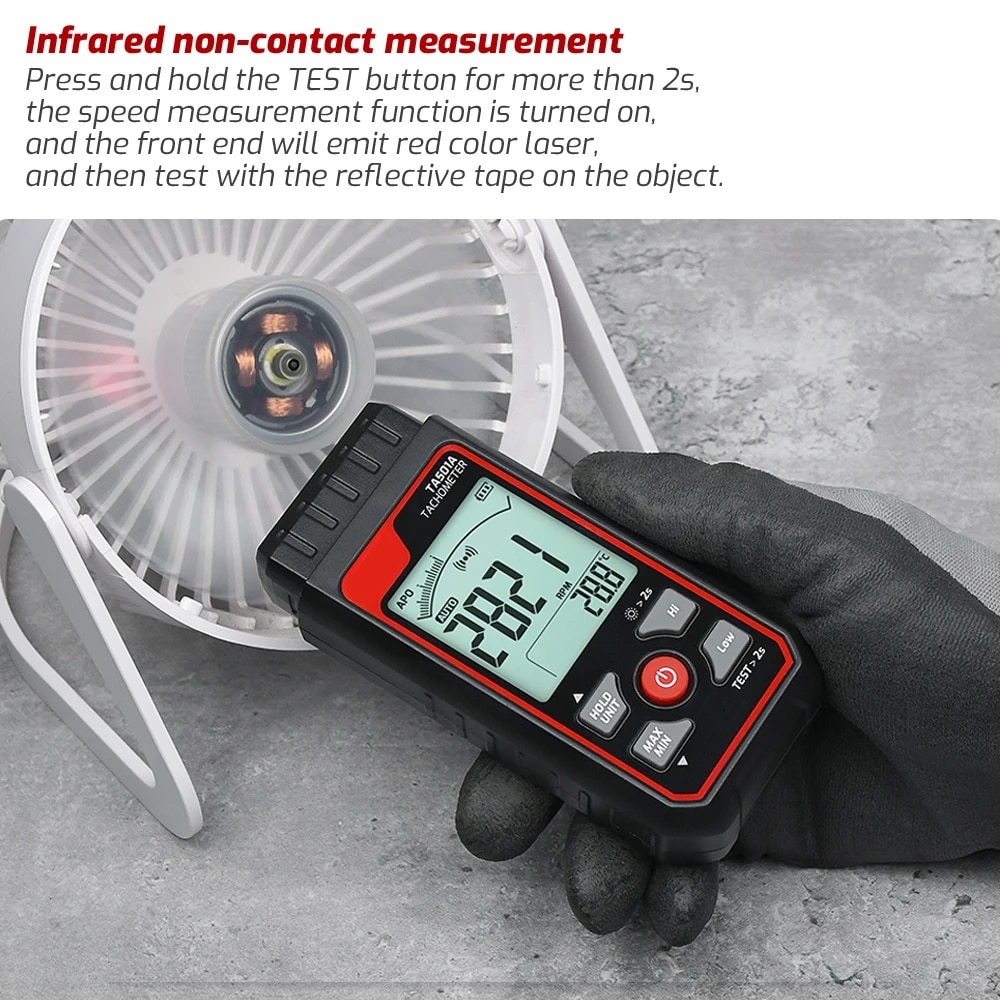 TA501A Laser Tachometer Up to  - Industrial Laser Tachometer avaliação e preço