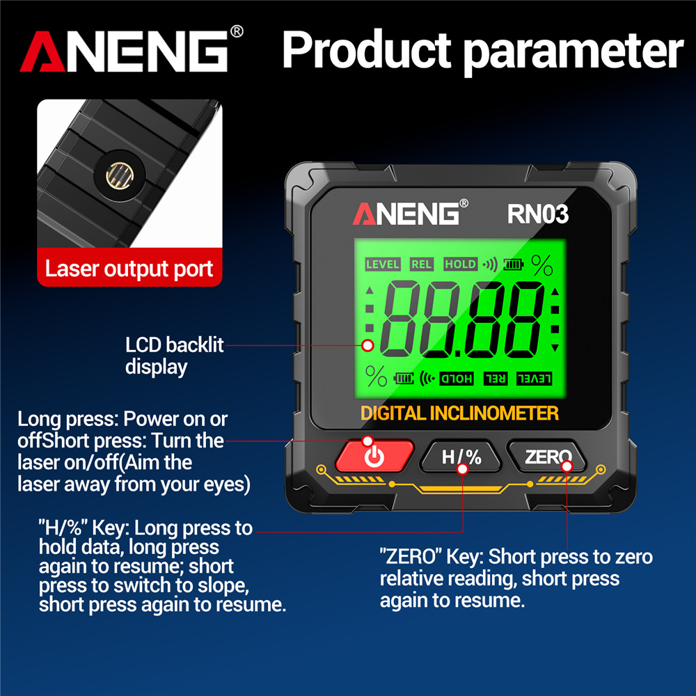 ANENG RN02/RN03 Laser Digital  - Industrial Laser Alignment avaliação e preço