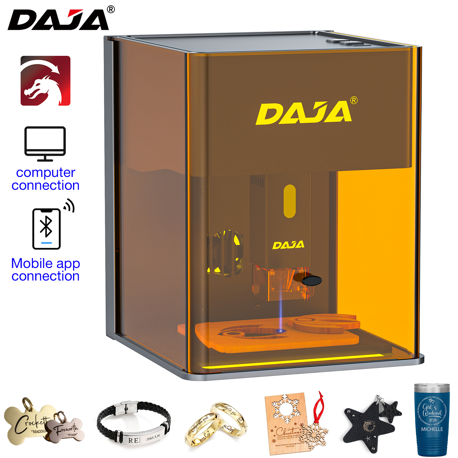 DAJA DJ6 Pro Mini Laser Engrav - Industrial Laser Engraving Machine avaliação e preço