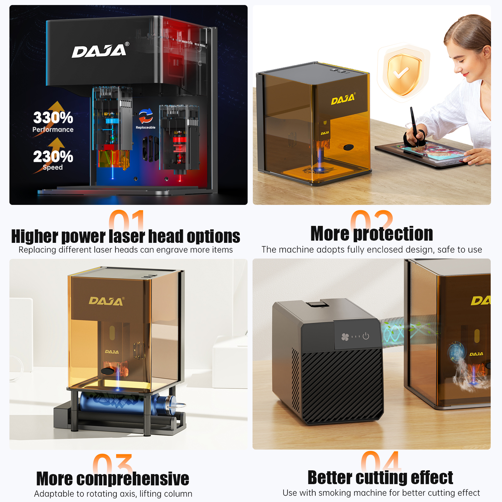 DAJA DJ6 Pro Mini Laser Engrav - Industrial Laser Engraving Machine avaliação e preço