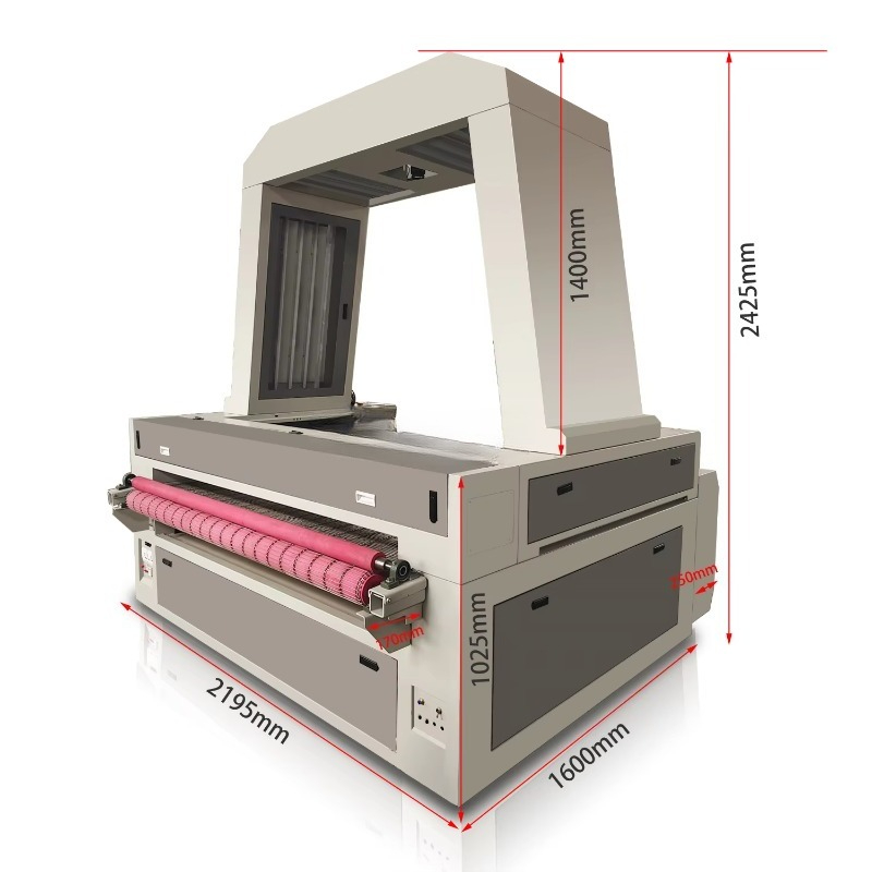 1610 CCD Camera Laser Cutting  - Industrial Laser Fabric Cutter avaliação e preço