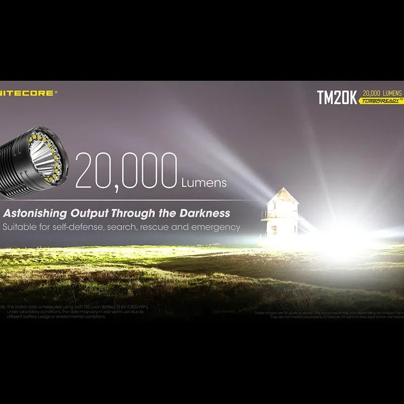 NITECORE TM20K Tactical Flashl - Honeycomb Laser Bed avaliação e preço