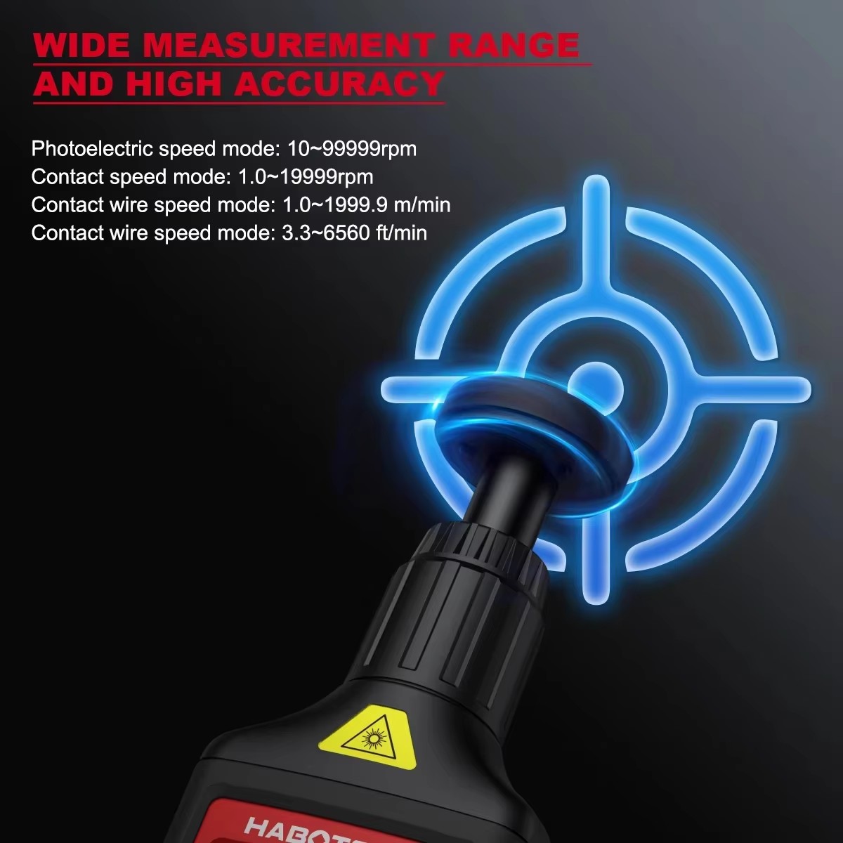 HABOTEST HT671 2-in-1 Digital  - Industrial Laser Tachometer avaliação e preço