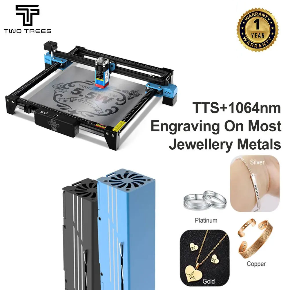 TWOTREES TTS-55 Laser Engravin - Industrial Laser Engraving Machine avaliação e preço