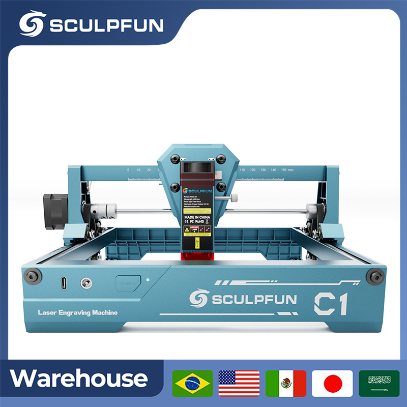 Sculpfun 3W C1 Mini Laser Engr - Industrial Laser Engraving Machine avaliação e preço