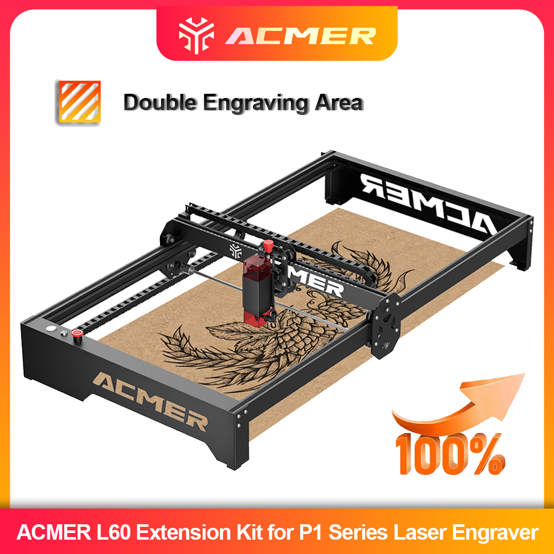 P1 L60 DIY Aluminum Extended F - Industrial Laser Engraving Machine avaliação e preço