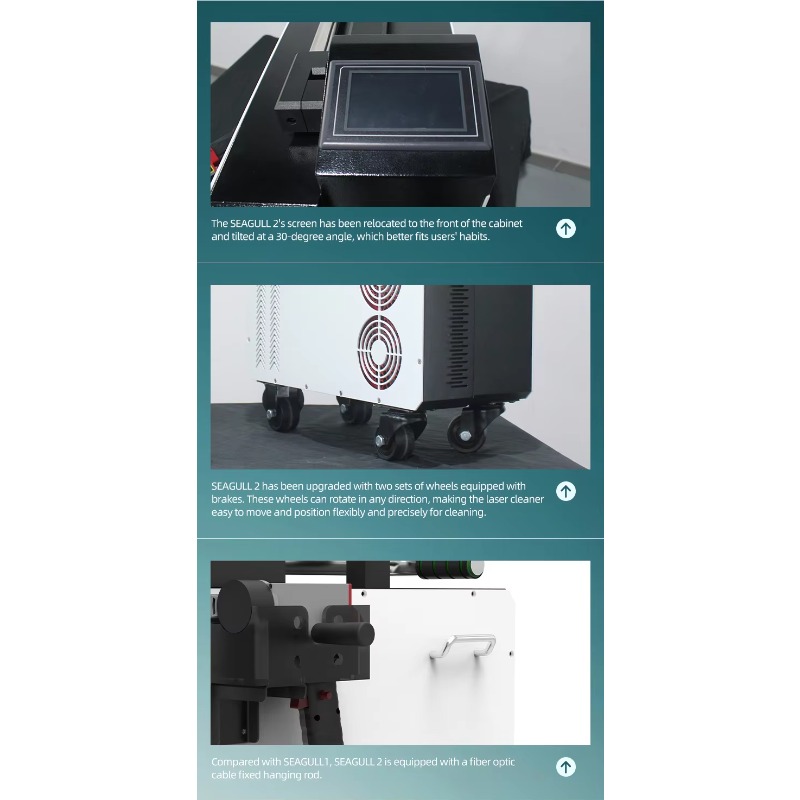 Portable Pulse Fiber 300W Lase - Industrial Laser Cleaning Equipment avaliação e preço