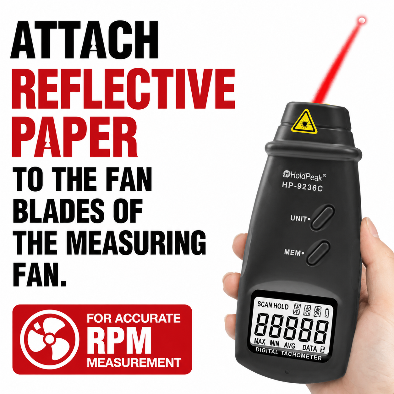 Digital Laser Tachometer with  - Industrial Laser Tachometer avaliação e preço
