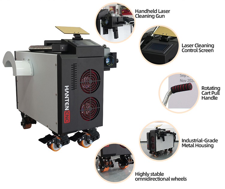 Pulse Laser Cleaner 500W Air C - Industrial Laser Cleaning Equipment avaliação e preço