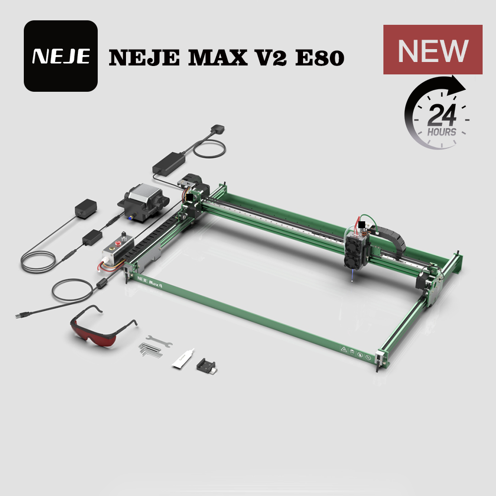 NEJE MAX V2 E80 80W 455nm Lase - Industrial Grade Laser avaliação e preço