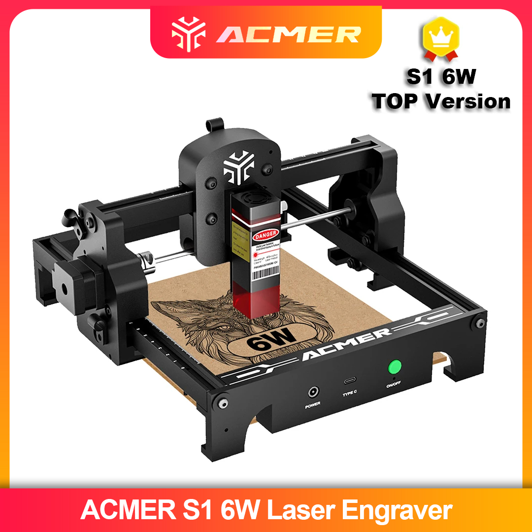 ACMER S1 2.5/3.5/6W Laser Engr - Industrial Laser Engraving Machine avaliação e preço