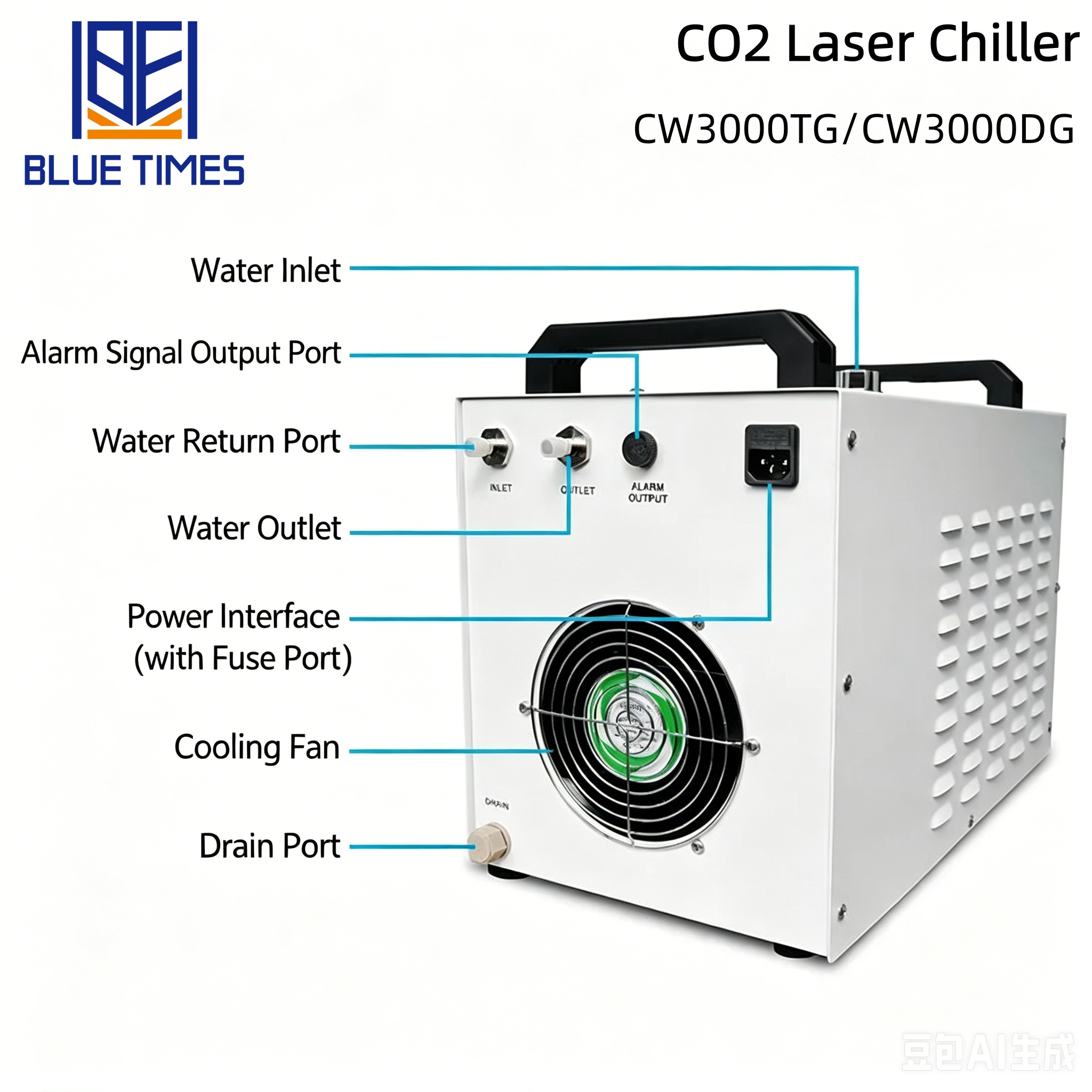 Industrial Water Chiller 9LTan - Laser Chiller Water Cooler avaliação e preço