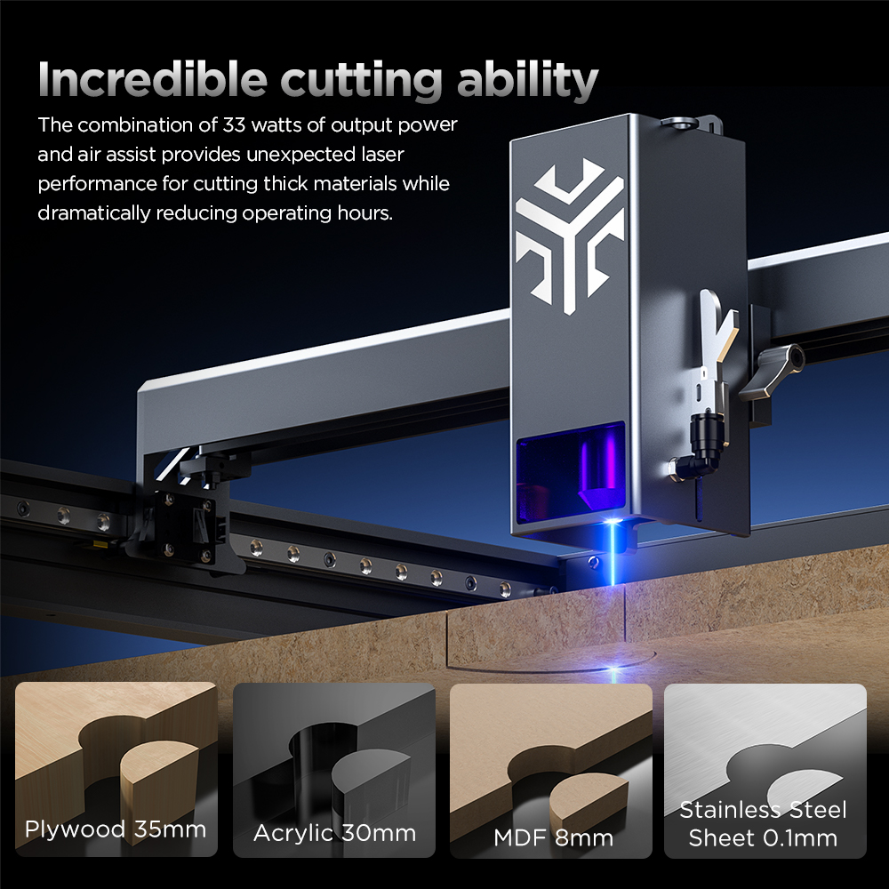 ACMER P2 Laser Engraver 33W 20 - Industrial Laser Engraving Machine avaliação e preço