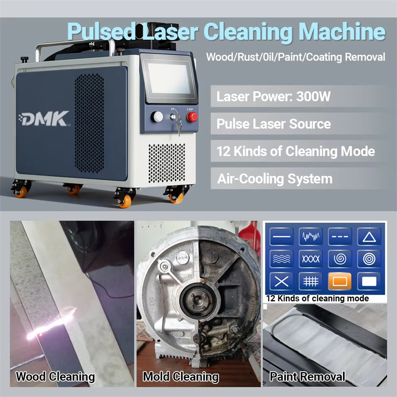 Industrial-Grade 300W Pulse La - Industrial Laser Cleaning Equipment avaliação e preço