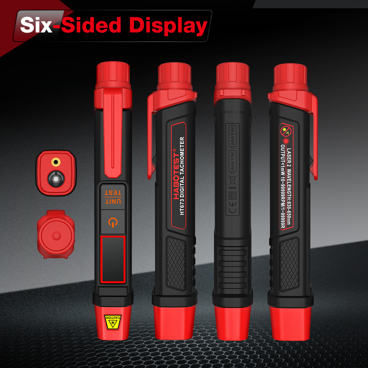HABOTEST HT673 Pen Laser Tacho - Industrial Laser Tachometer avaliação e preço