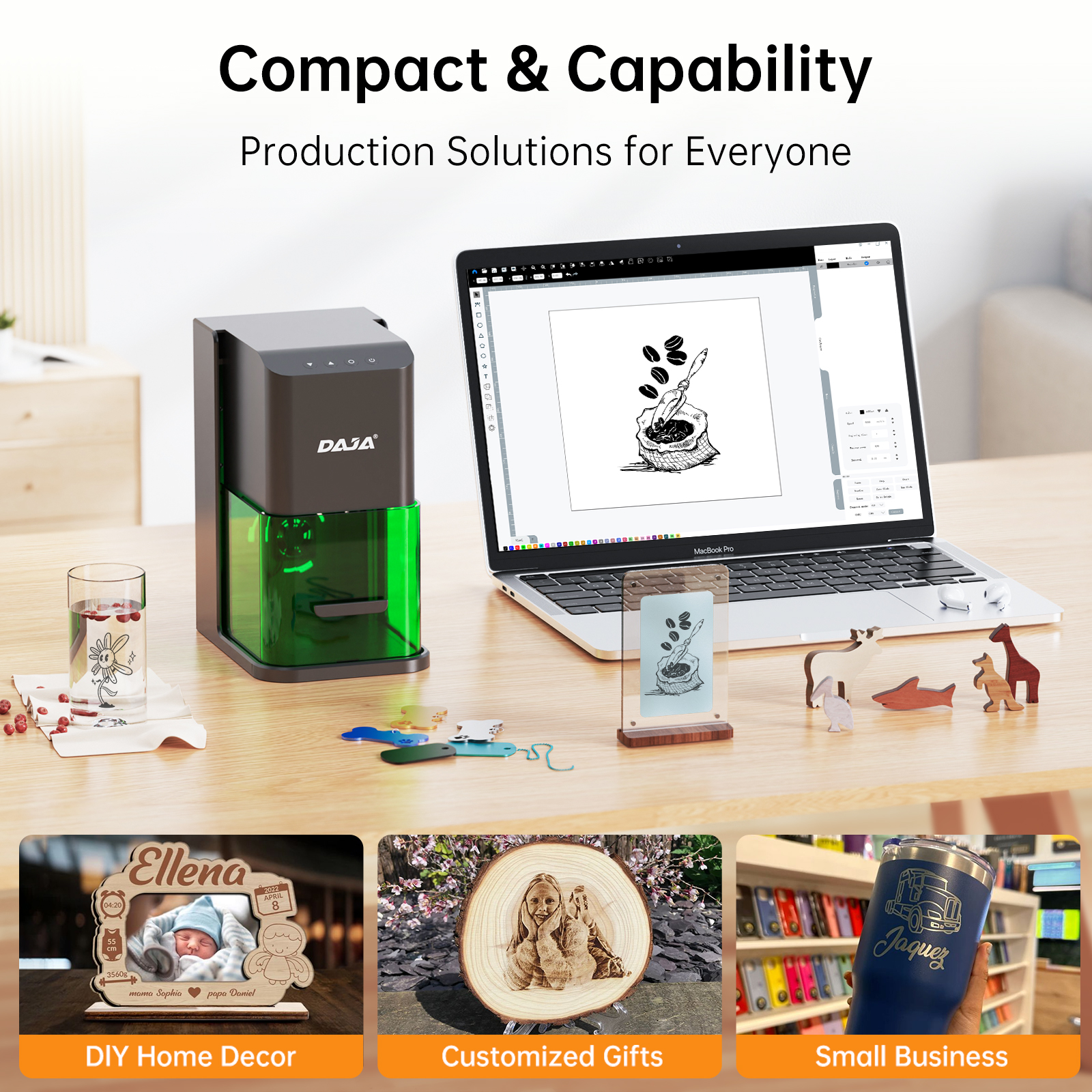 DAJA C1 Ultra Laser Engraver G - Industrial Laser Engraving Machine avaliação e preço